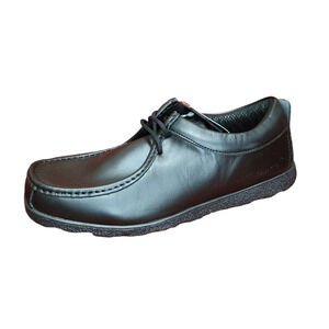 NWT Leather Lace Up Shoe by Kangol size 8.5 US Black
